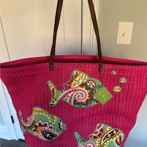 Vera Bradley Pink Seashore Tote